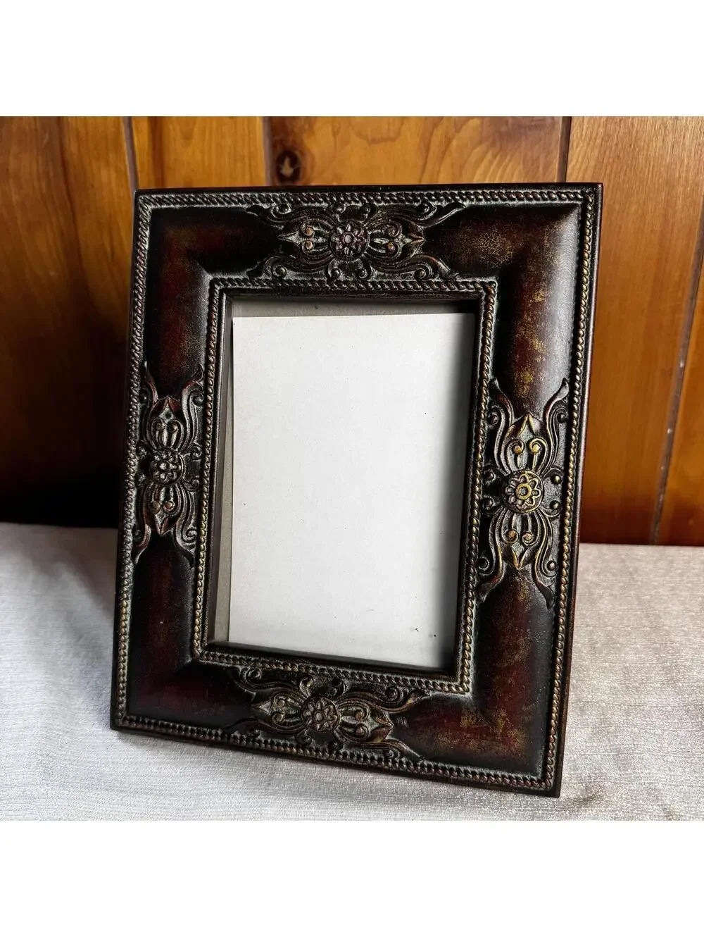 Vintage Ornate 5x7 Picture Frame Heavy Duty Decorative Tabletop Frame